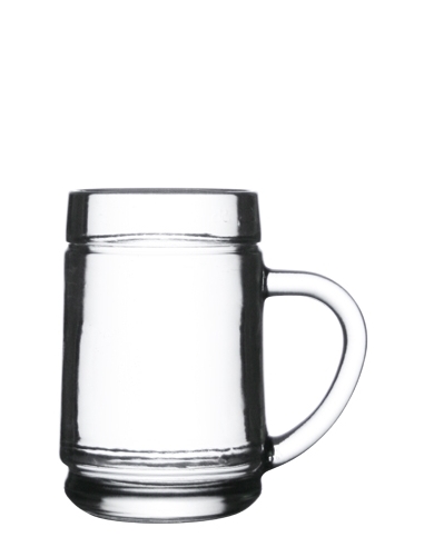 0.250 l Glas mit Henkel weiß (6 Stk.)