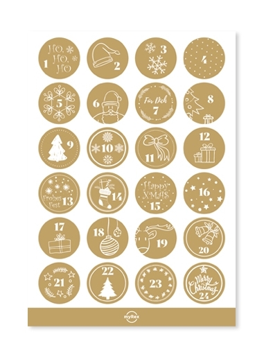 Adventskalender Etiketten